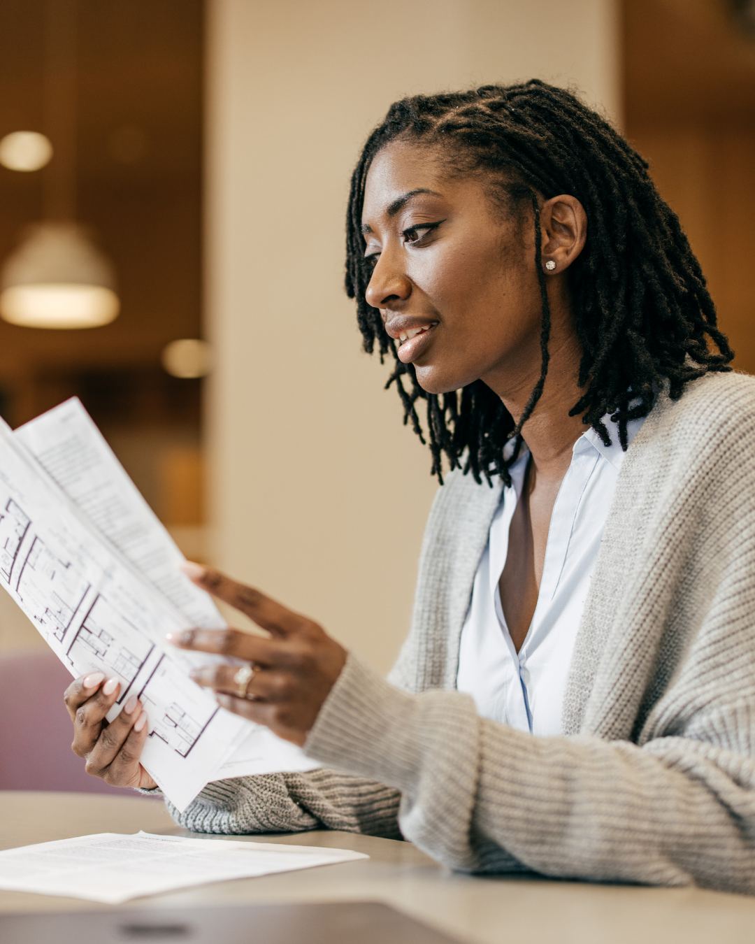 Reviewing financial documents
